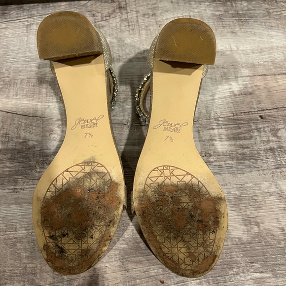 Gold Kitten Block Heel - Picture 3 of 4